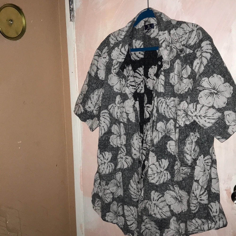 George Short Sleeve Tropical Button Down Shirt